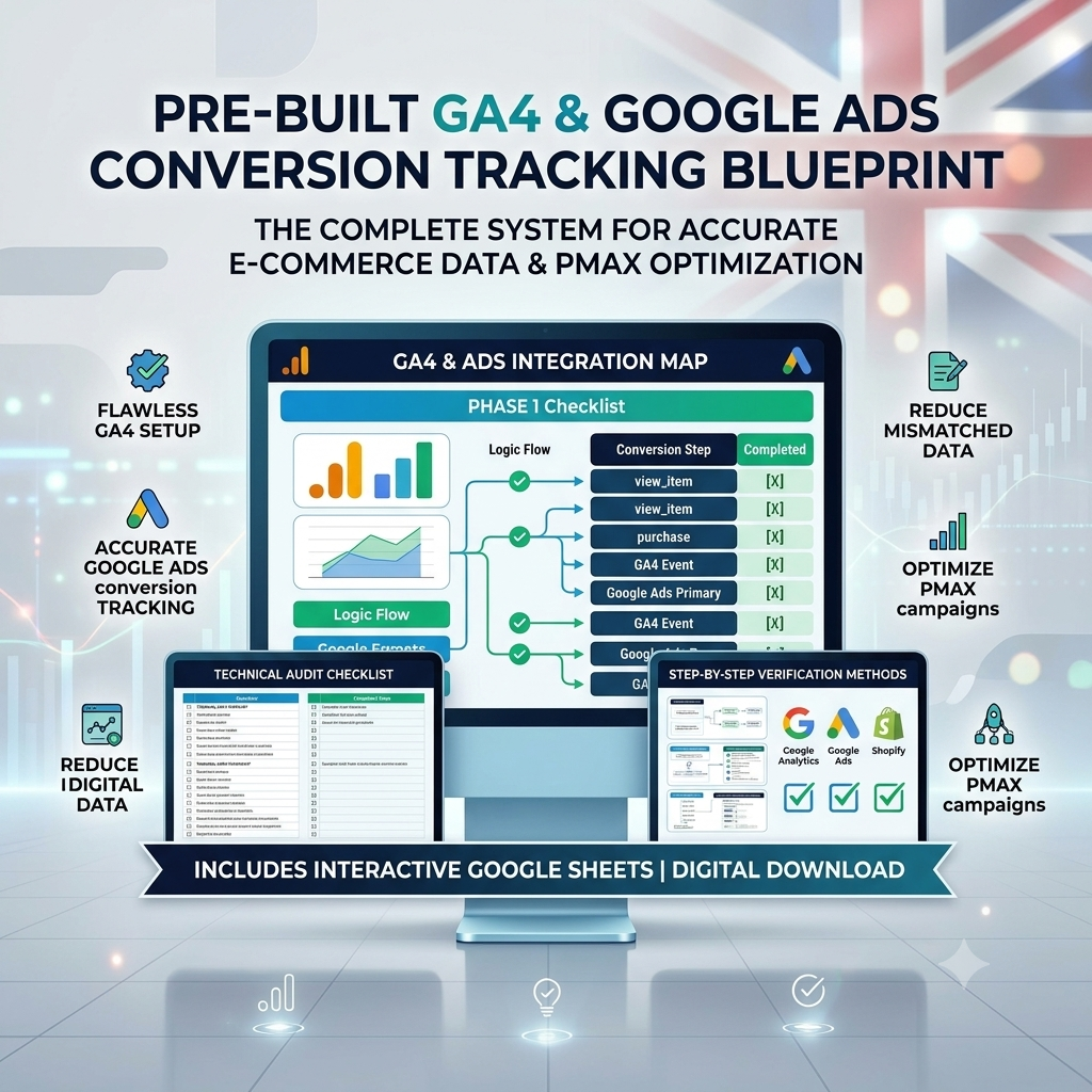 Pre-Built GA4 & Google Ads Tracking Blueprint for Shopify